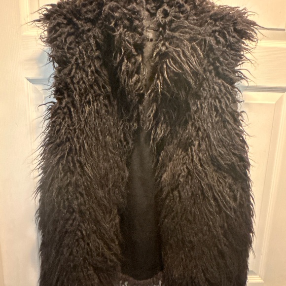 Steve Madden Jackets & Blazers - Steven Madden Faux Fur Black Vest
